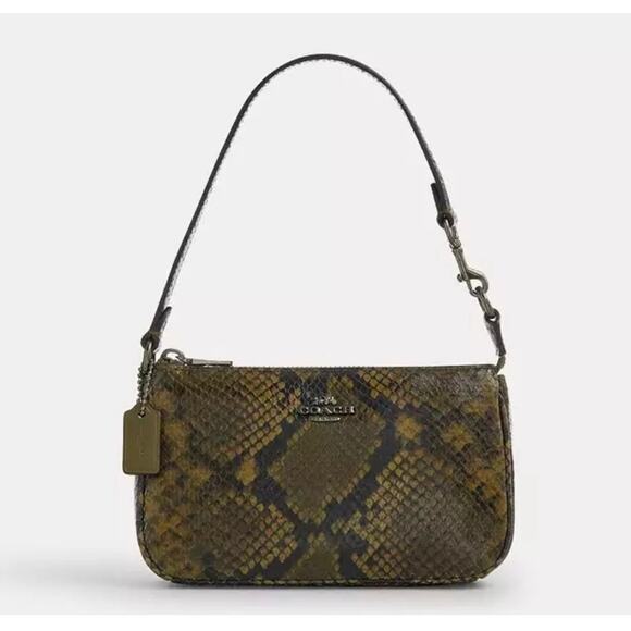 Coach Handbags - Coach Nolita in Olive snakeskin